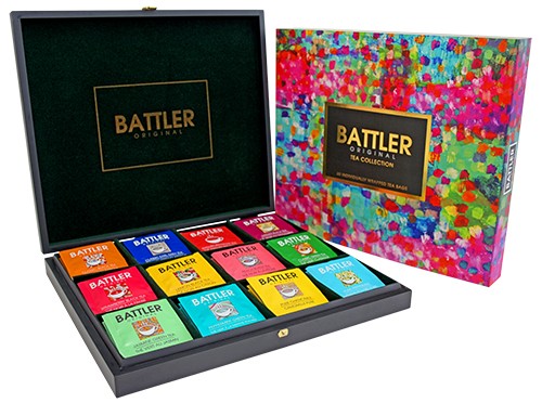 Деревянная Подарочная Коробка Battler Original Variety (12 ароматов) 115г Деревянная Подарочная Коробка Battler Original Variety (12 ароматов) 115г